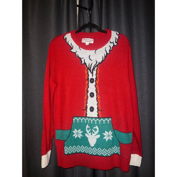 Ugly Christmas Sweater Xmas Size Large - Picture 1 of 3